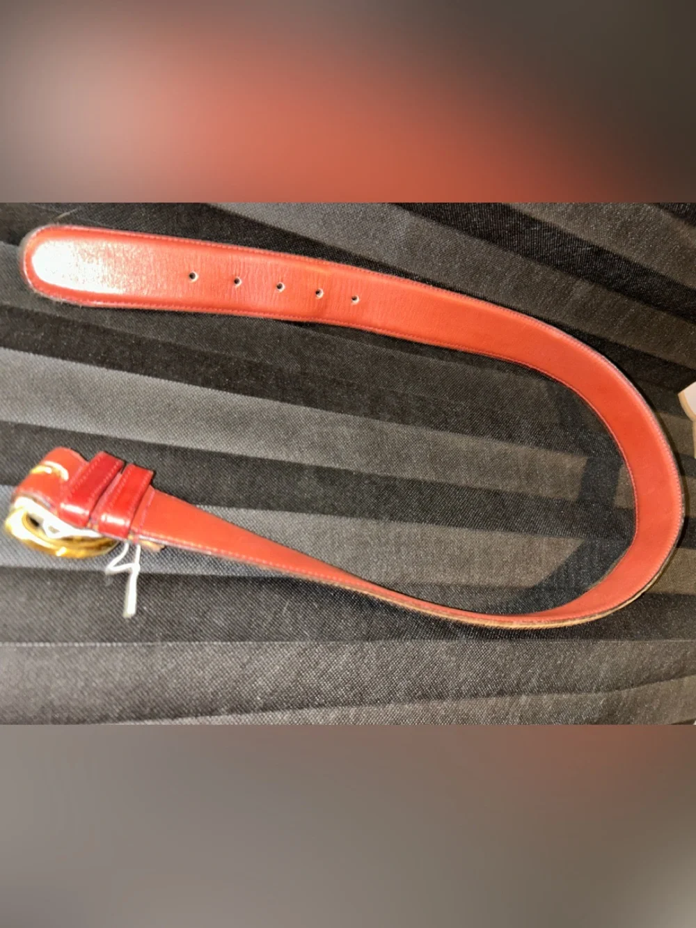 Vintage 1990s Coach Leather Belt (Style #8500) in the vibrant 
